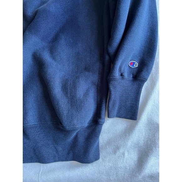 Vintage 90s Champion Reverse Weave Sweatshirt Hoodie Letters XL USA University - Picture 3 of 5